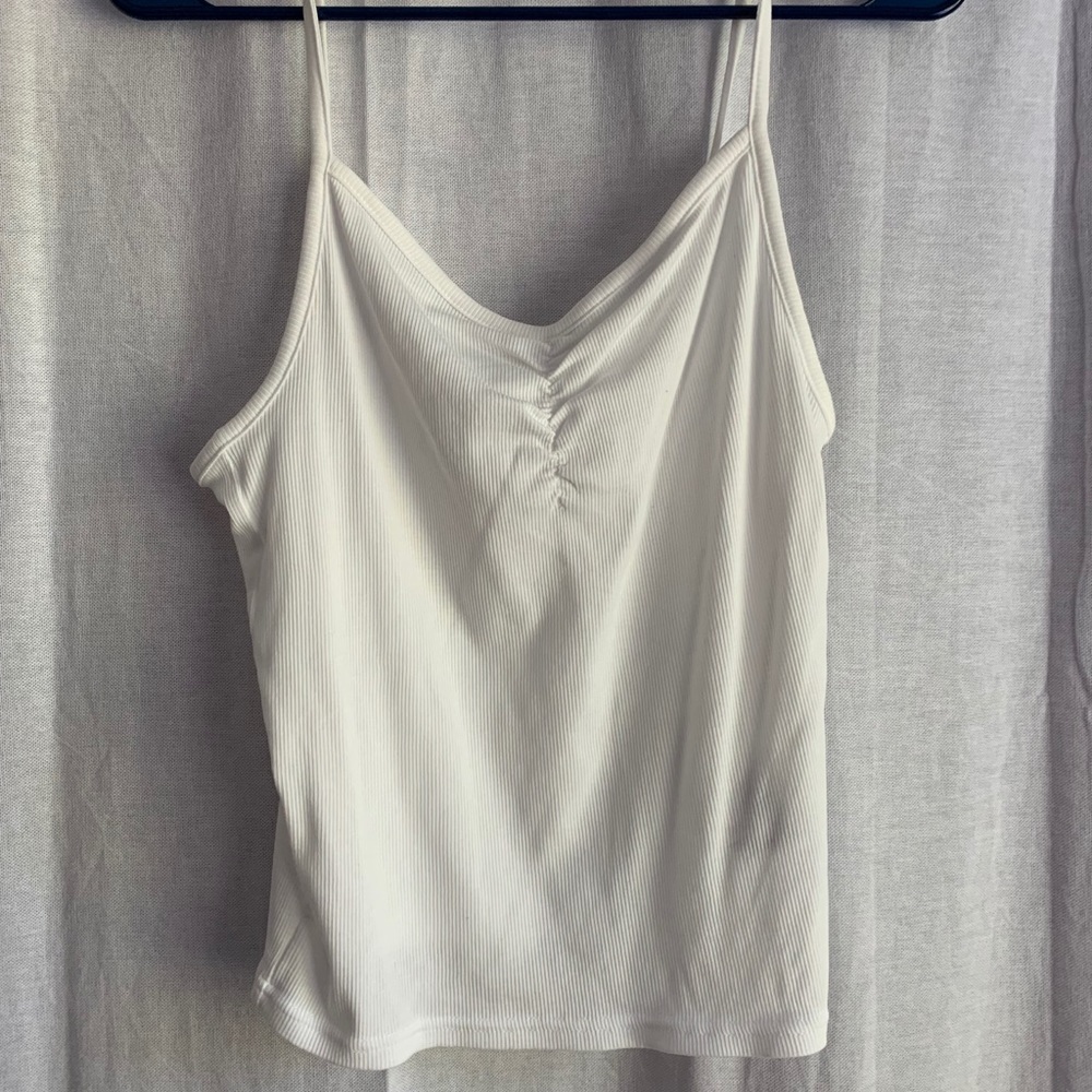 white tank top
